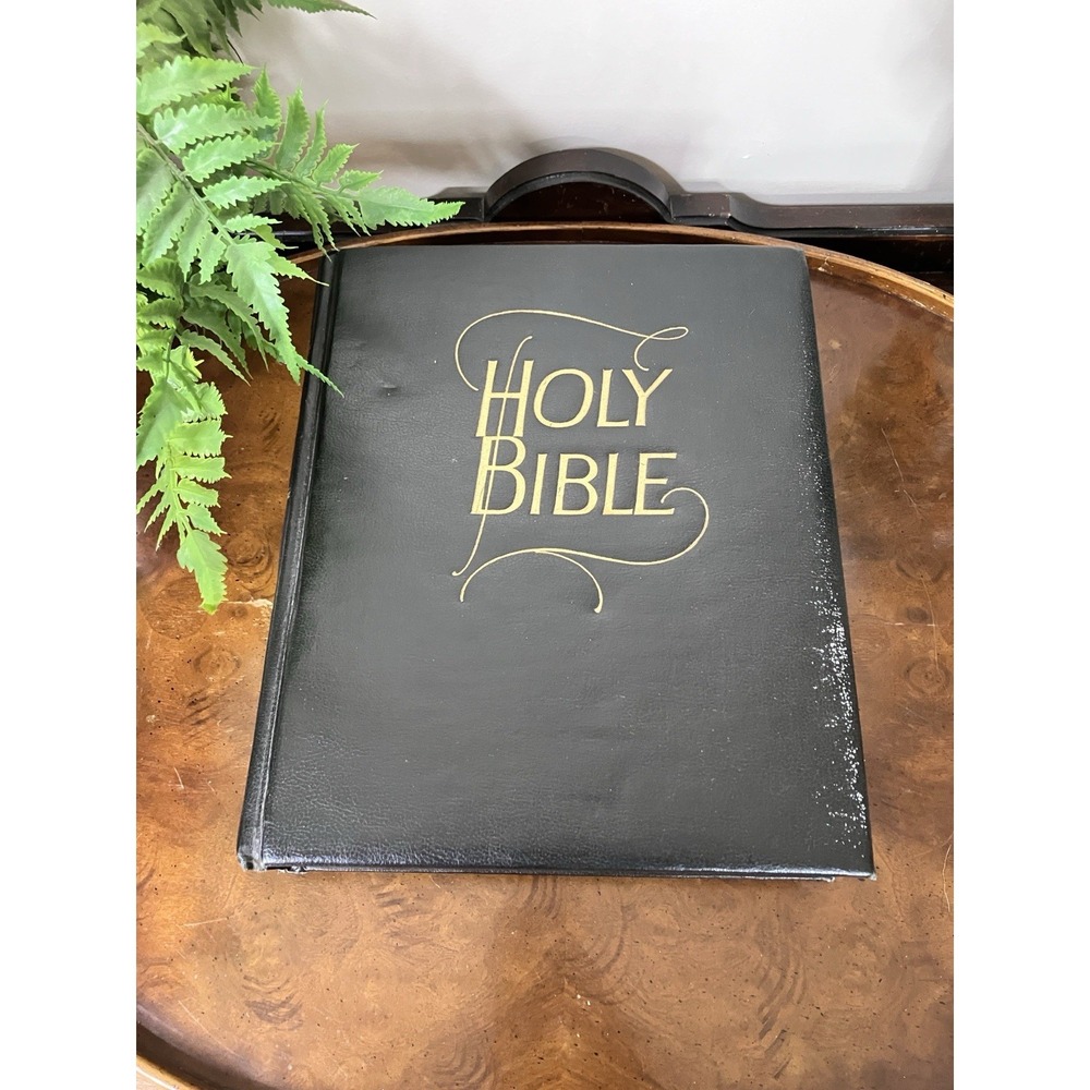 Vintage Holy Bible Large Family KJV Southwestern Co 1962 Color Illustrated